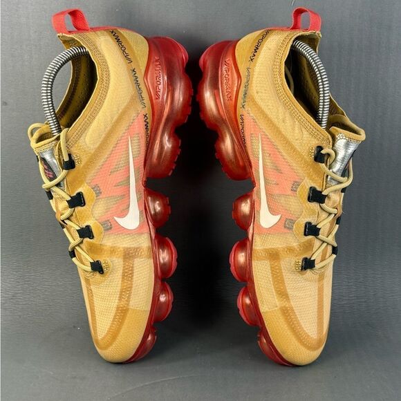 Nike Air VaporMax 2019 Club Gold Ember Glow athletic sneaker shoes men’s 10.5 main image 8